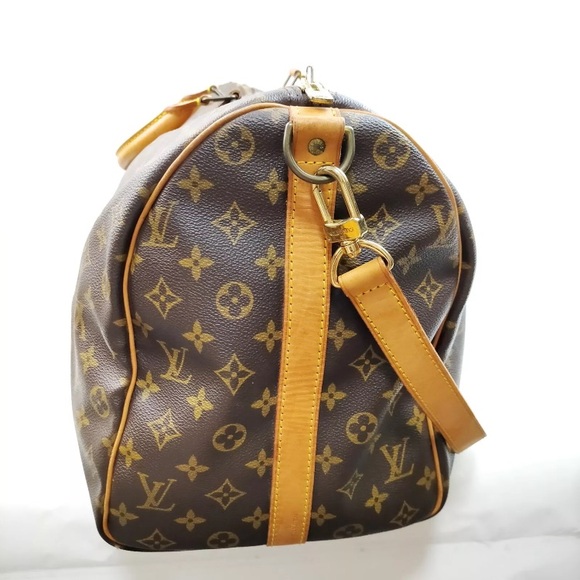 Louis Vuitton LV Boston Bag  Keepall Bandouliere 50 Brown Monogram - Picture 3 of 10